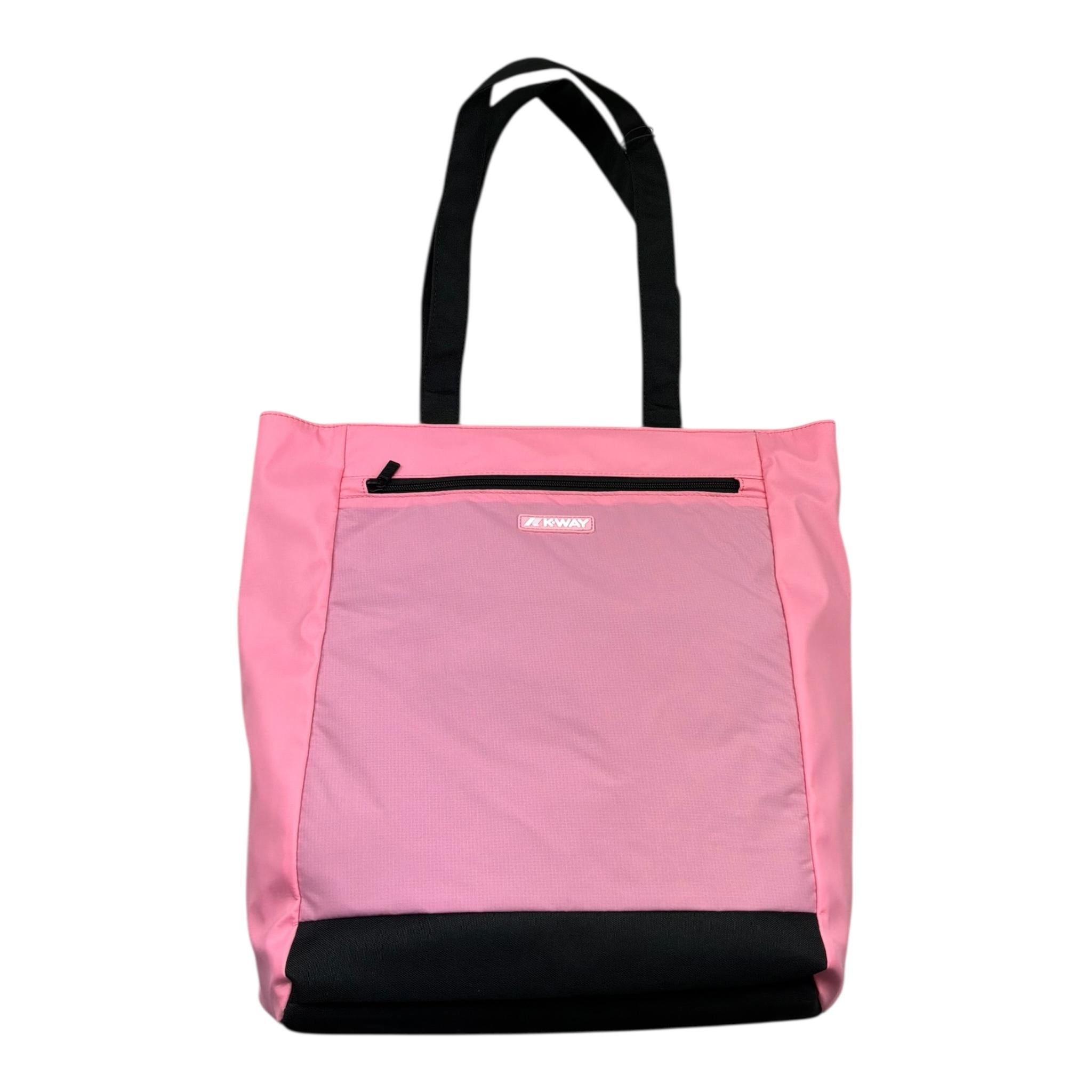 K-Way Borsa Tinta Unita con Logo per Bambina K7116NW ROSA K-WAY 