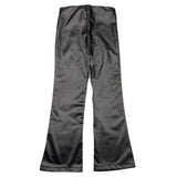 SARABANDA pantalone in ecopelle tinta unita modello zampa Nero per Bambina A243 NERO SARABANDA 