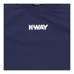 K-Way T-Shirt Girocollo Tinta Unita con Logo per Neonato K11613WXX BLU K-WAY 