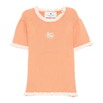 Etro T-Shirt Girocollo Tinta Unita per Bambina GW9A11 ARANCIONE ETRO 