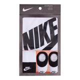 Nike Completo 3 Pezzi Body-Babbucce-Cappello per Neonato LN0073 BIANCO NIKE 
