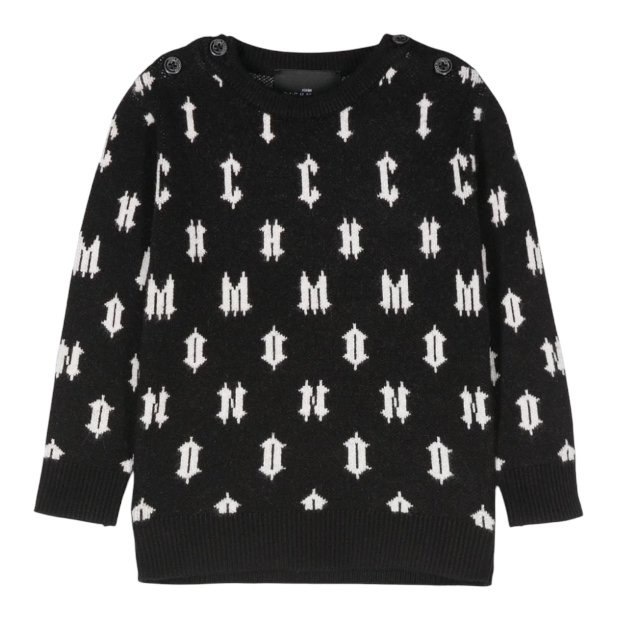 JOHN RICHMOND maglia tinta unita girocollo logata Nero per Neonato RIA24033MA NERO JOHN RICHMOND 