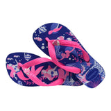 Havaianas Infradito Tinta Unita Con Fantasia Sirenetta Blu Per Bambina