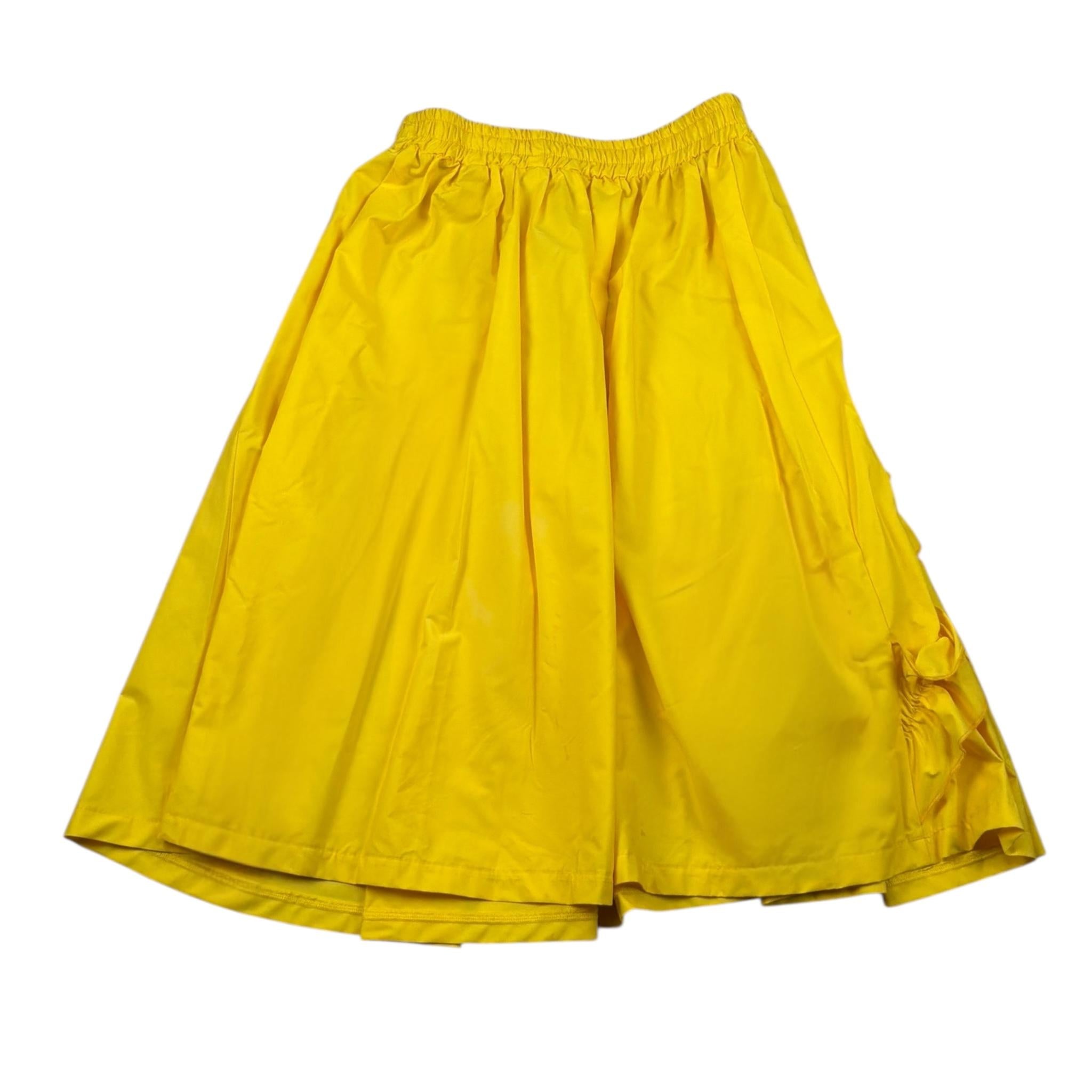 Mariuccia Gonna Tinta Unita con Elastico In Vita per Bambina MMBG372 GIALLO MARIUCCIA 