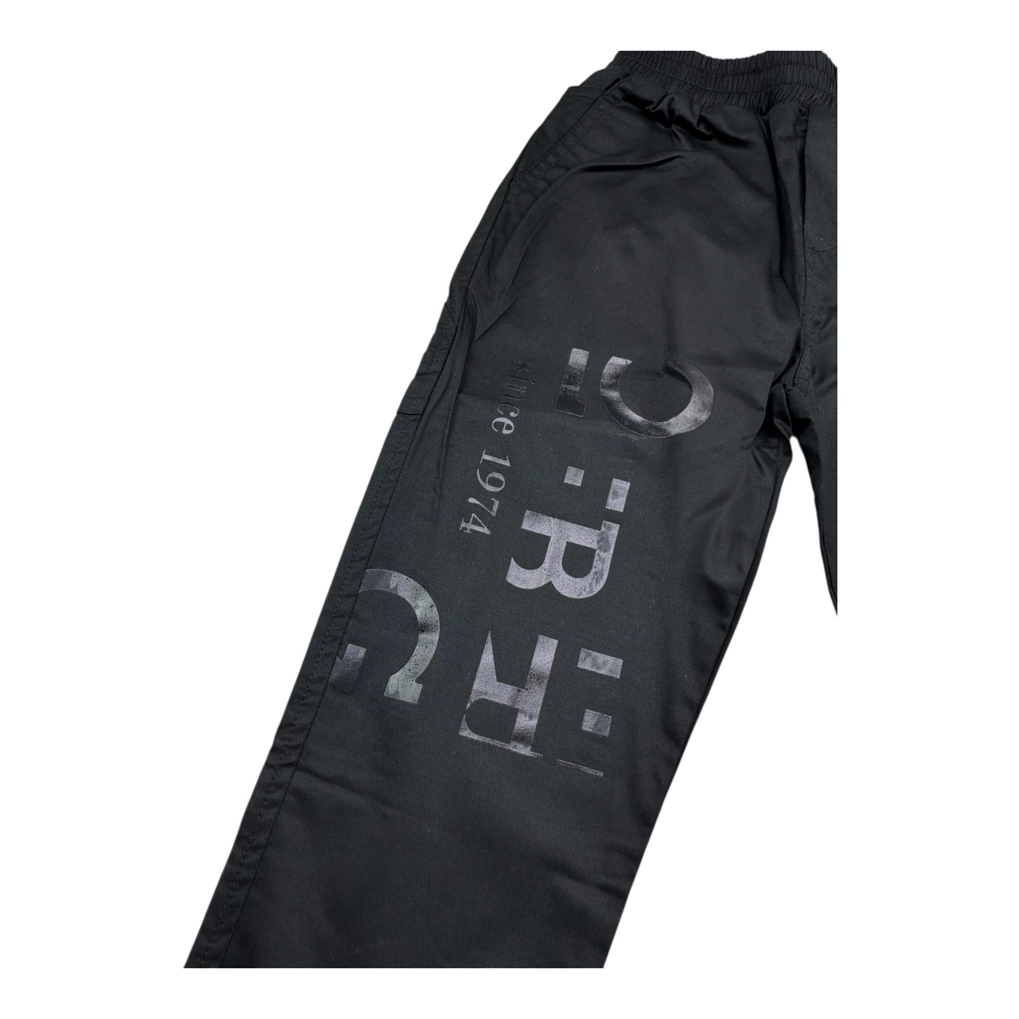 Iceberg Pantalone Tinta Unita con Elastico In Vita per Bambino PTICE5108BX NERO ICEBERG 