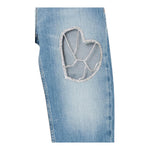 Liu Jo Jeans Tinta Unita con Applicazioni Brillantini per Bambina GA5110 BLU LIU JO 
