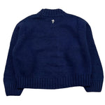 DONDUP maglia tinta unita mezzo collo Blu per Bambina DMMA001 BLU DONDUP 