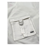 Liu Jo T-Shirt Girocollo Tinta Unita con Taschino Modello Crop per Bambina GA5016X BIANCO LIU JO 