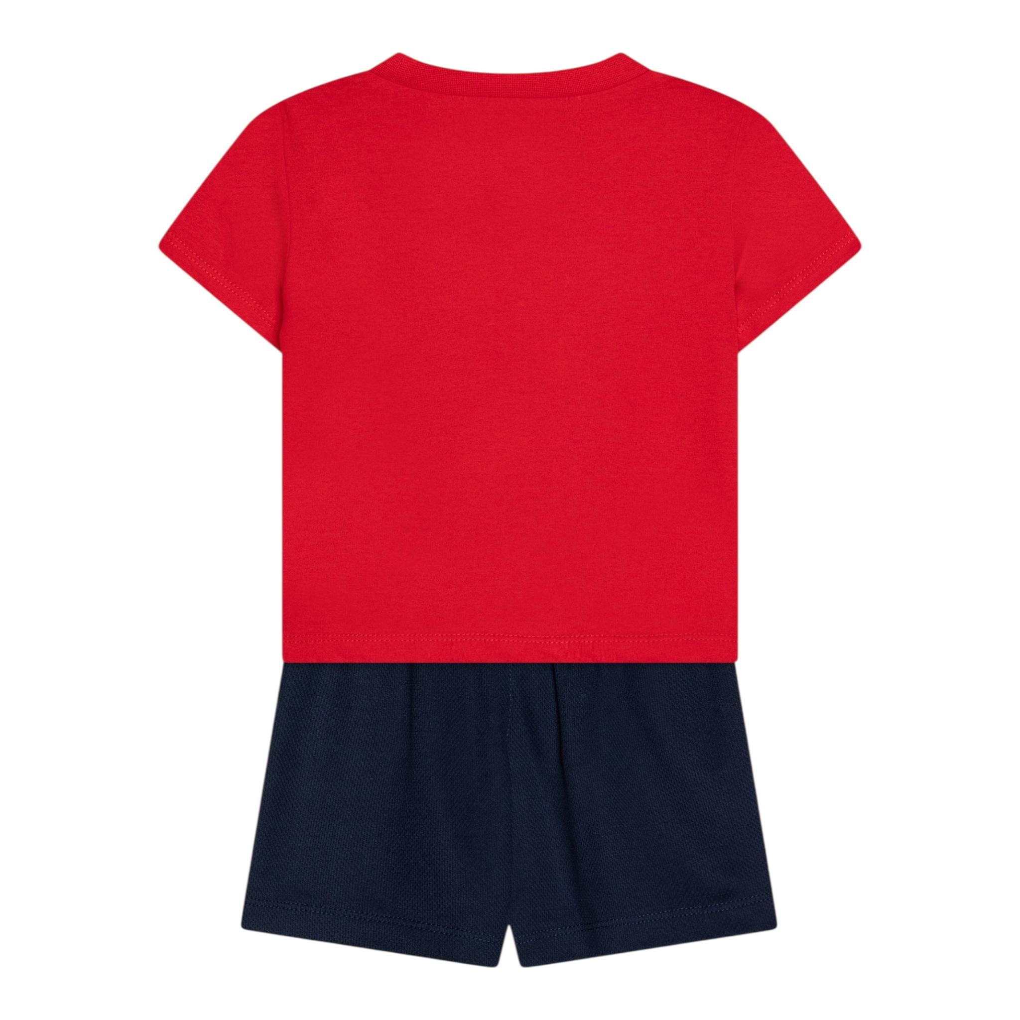 Nike Completo 2 Pezzi T-Shirt-Bermuda per Bambino 86L732 ROSSO NIKE 