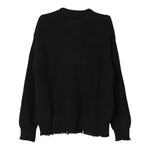MAISON MARGIELA maglia tinta unita mezzo collo con stampa Nero per Bambina M60704 NERO MAISON MARGIELA 