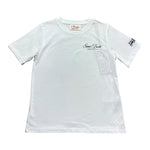 Saint Barth T-Shirt Girocollo Tinta Unita con Stampa per Bambino 00931L BIANCO SAINT BARTH 