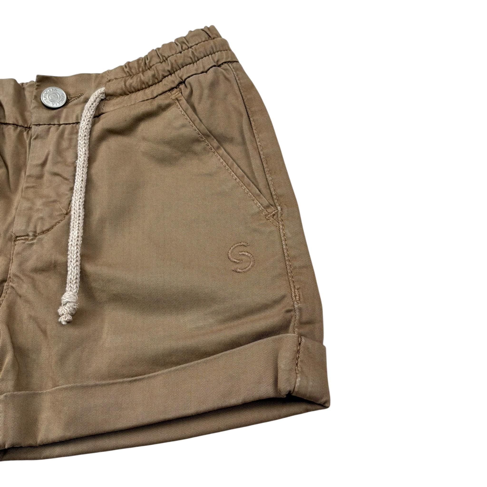 Siviglia Bermuda Tinta Unita con Elastico In Vita per Neonato SVNS17305 BISCOTTO SIVIGLIA 