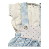 Calamaro Completo 2 Pezzi T-Shirt-Pagliaccetto per Neonato 17709 BIANCO/AZZURRO CALAMARO 