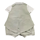 Barcellino Completo 2 Pezzi Body-Pagliaccetto per Neonato 120711 BIANCO/GRIGIO BARCELLINO 