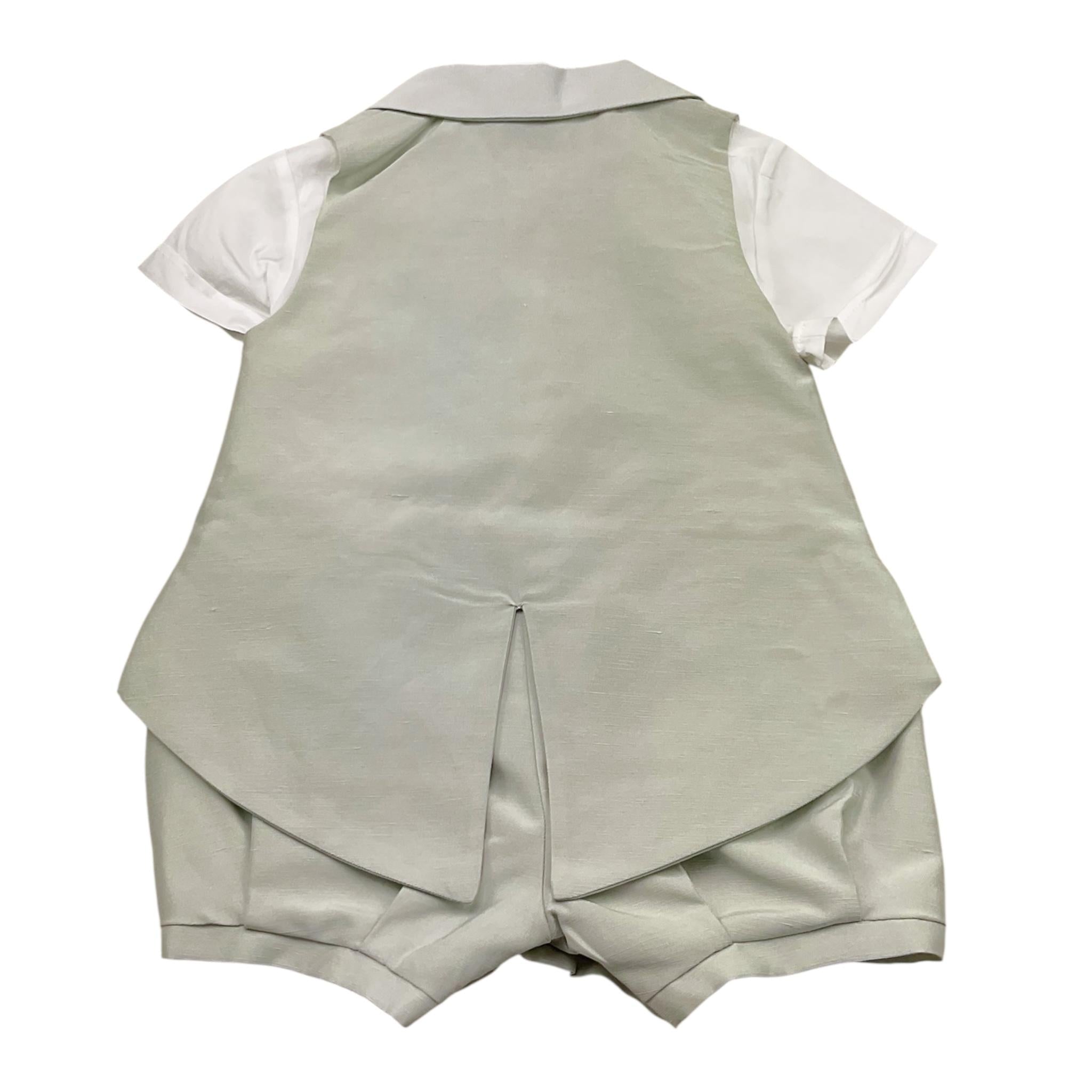 Barcellino Completo 2 Pezzi Body-Pagliaccetto per Neonato 120711 BIANCO/GRIGIO BARCELLINO 