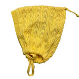 Wedoble Cappello Tinta Unita Con Trafori Giallo Per Neonata