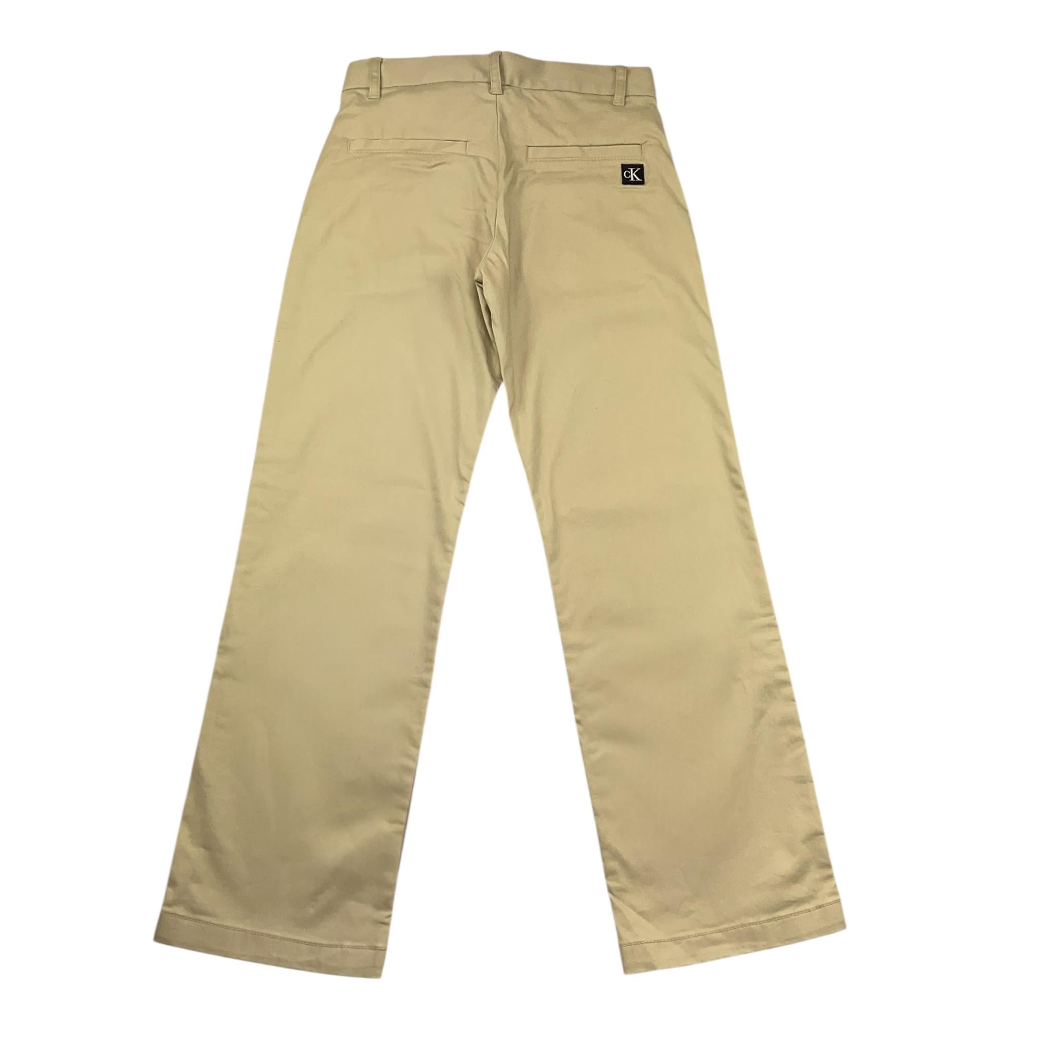 Calvin Klein Pantalone Tinta Unita con Girovita Regolabile per Bambino IB0IB02093 VERDE CALVIN KLEIN 