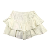 Twinset Short Effetto Gonna Con Balze Bianco Per Bambina