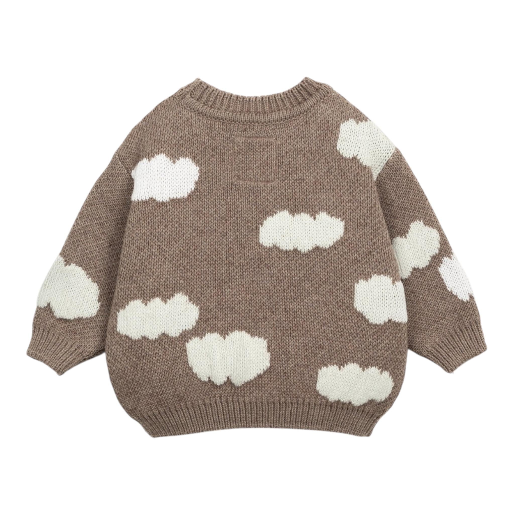 PLAY UP maglia girocollo tinta unita con stampa Marrone per Neonata PA022AP11354 MARRONE PLAY UP 