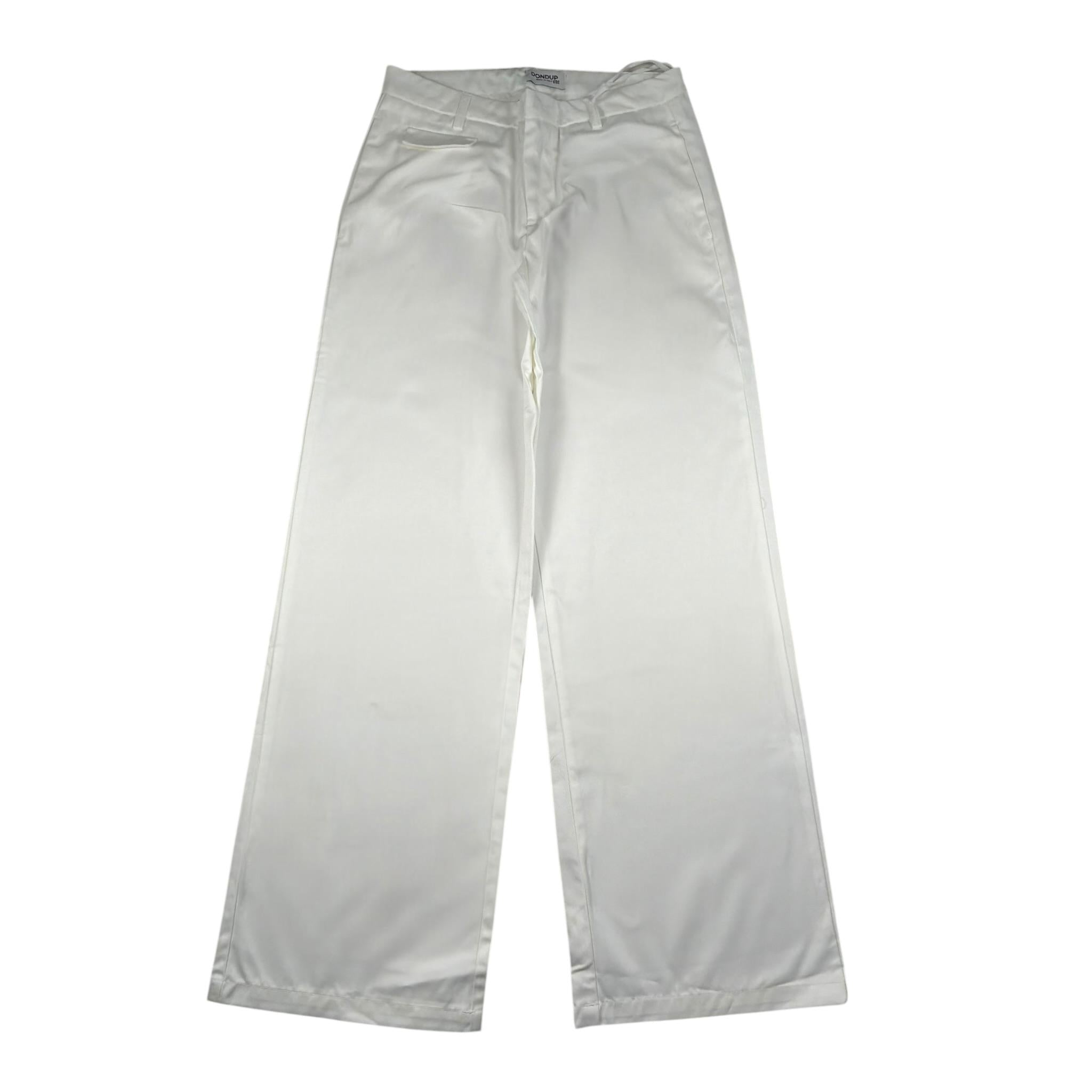 Dondup Pantalone Modello Palazzo Tinta Unita  per Bambina DMPA109 PANNA DONDUP 