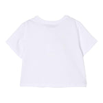 Twinset T-Shirt Girocollo Tinta Unita con Stampa per Bambina 251GJ2484 BIANCO TWINSET 