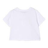 Twinset T-Shirt Girocollo Tinta Unita con Stampa per Bambina 251GJ2484 BIANCO TWINSET 