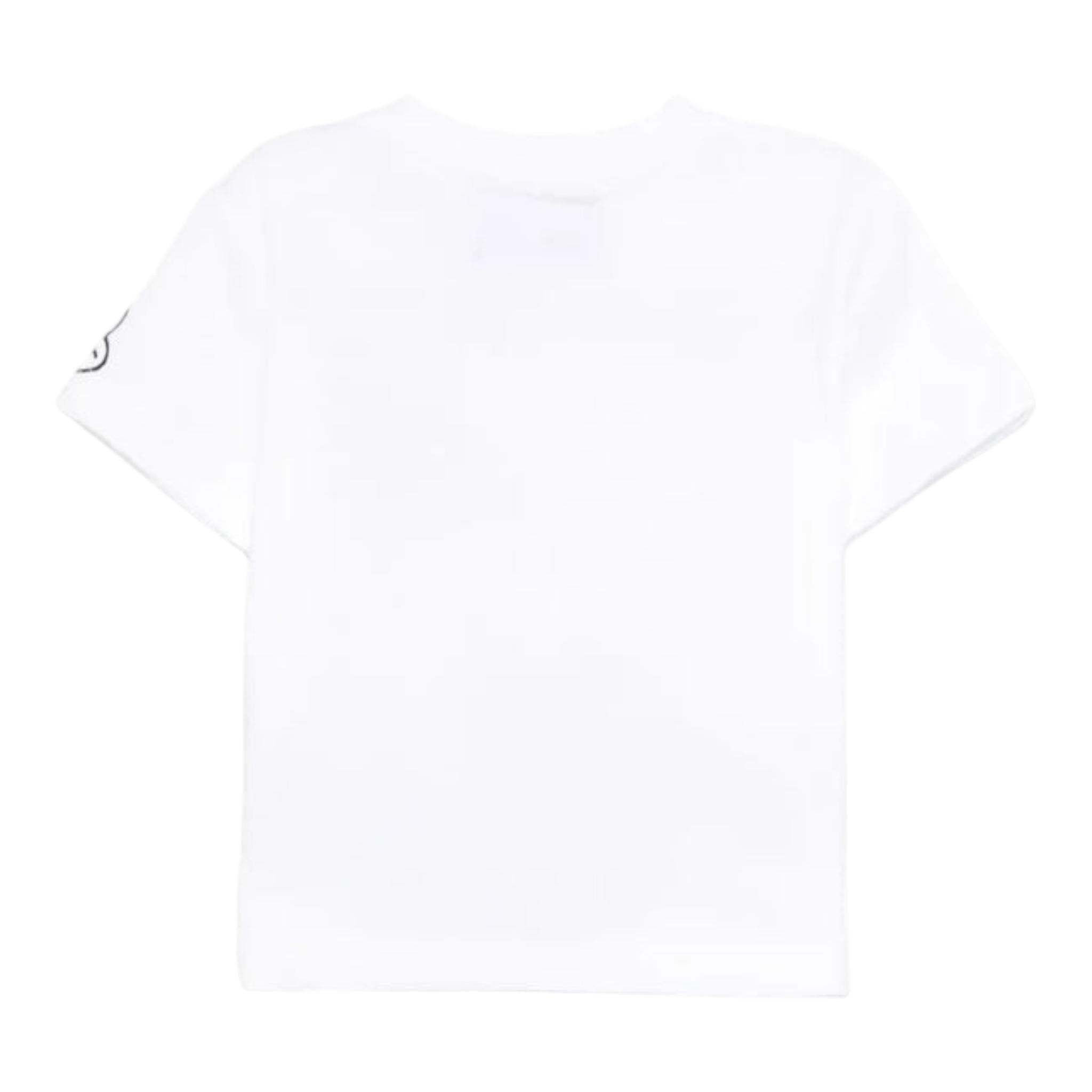 Iceberg T-Shirt Girocollo Tinta Unita con Stampe In Contrasto per Bambino TSICE5102BX BIANCO ICEBERG 