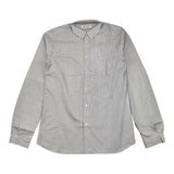 Dondup Camicia Tinta Unita Manica Lunga Fantasia A Righe Bianco per Bambino