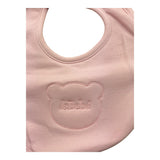 LE BEBE' bavetta tinta unita con stampa Rosa per Neonata LBG4888 ROSA LE BEBE' 