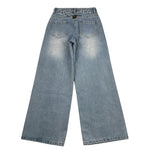 Refrigiwear Jeans Tinta Unita Modello Palazzo per Bambina 320PRFJS25 AZZURRO REFRIGIWEAR 