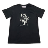 Cesare Paciotti T-Shirt Girocollo Tinta Unita con Stampa per Bambino TSP5167BX NERO CESARE PACIOTTI 