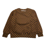 SPRAYGROUND felpa tinta unita girocollo fantasia a scacchi Marrone per Bambino SPY1045 MARRONE SPRAYGROUND 