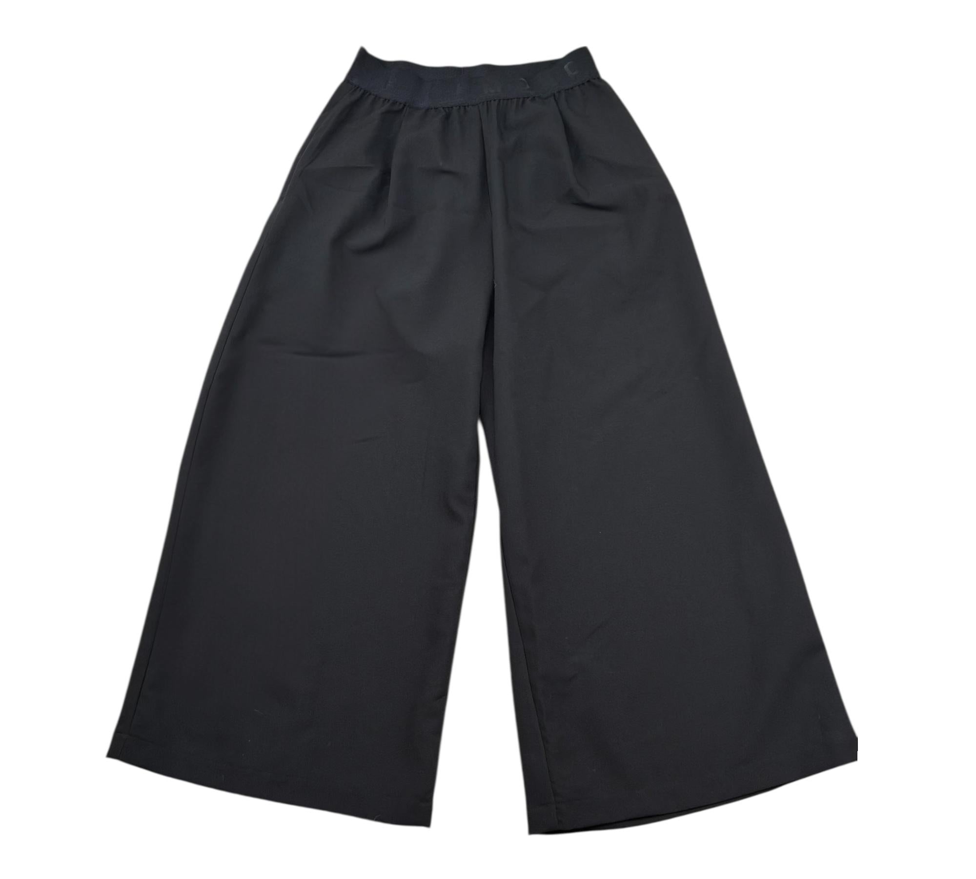 John Richmond Pantalone Tinta Unita Modello Palazzo per Bambina RGP26066PA NERO JOHN RICHMOND 