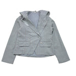 MANILA GRACE giacca tinta unita con fantasia a righe e cappuccio Grigio per Bambina MFJF24J128X GRIGIO MANILA GRACE 