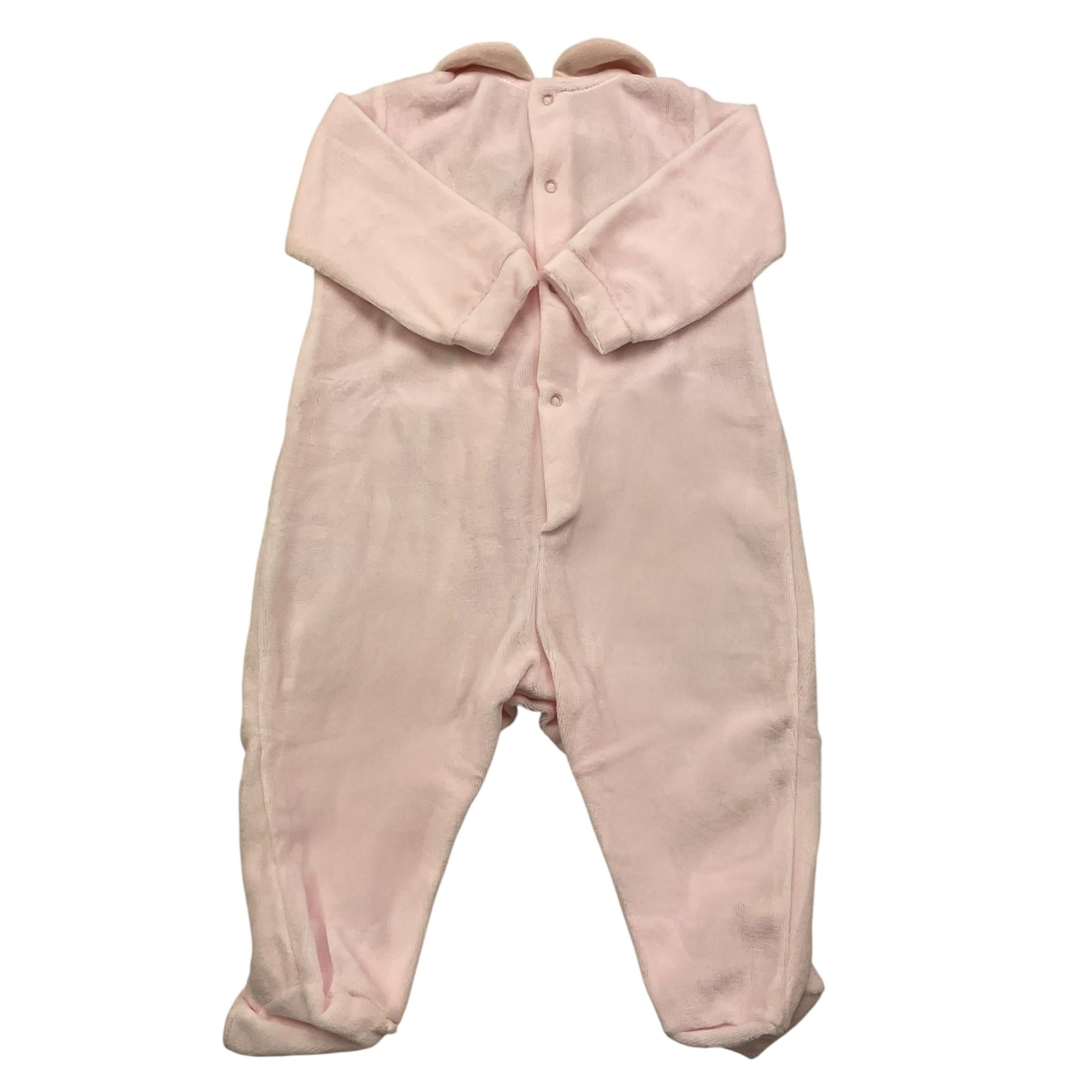 LALALU' tutina manica lunga tinta unita in ciniglia Rosa per Neonata TCL06NXX ROSA LALALU' 