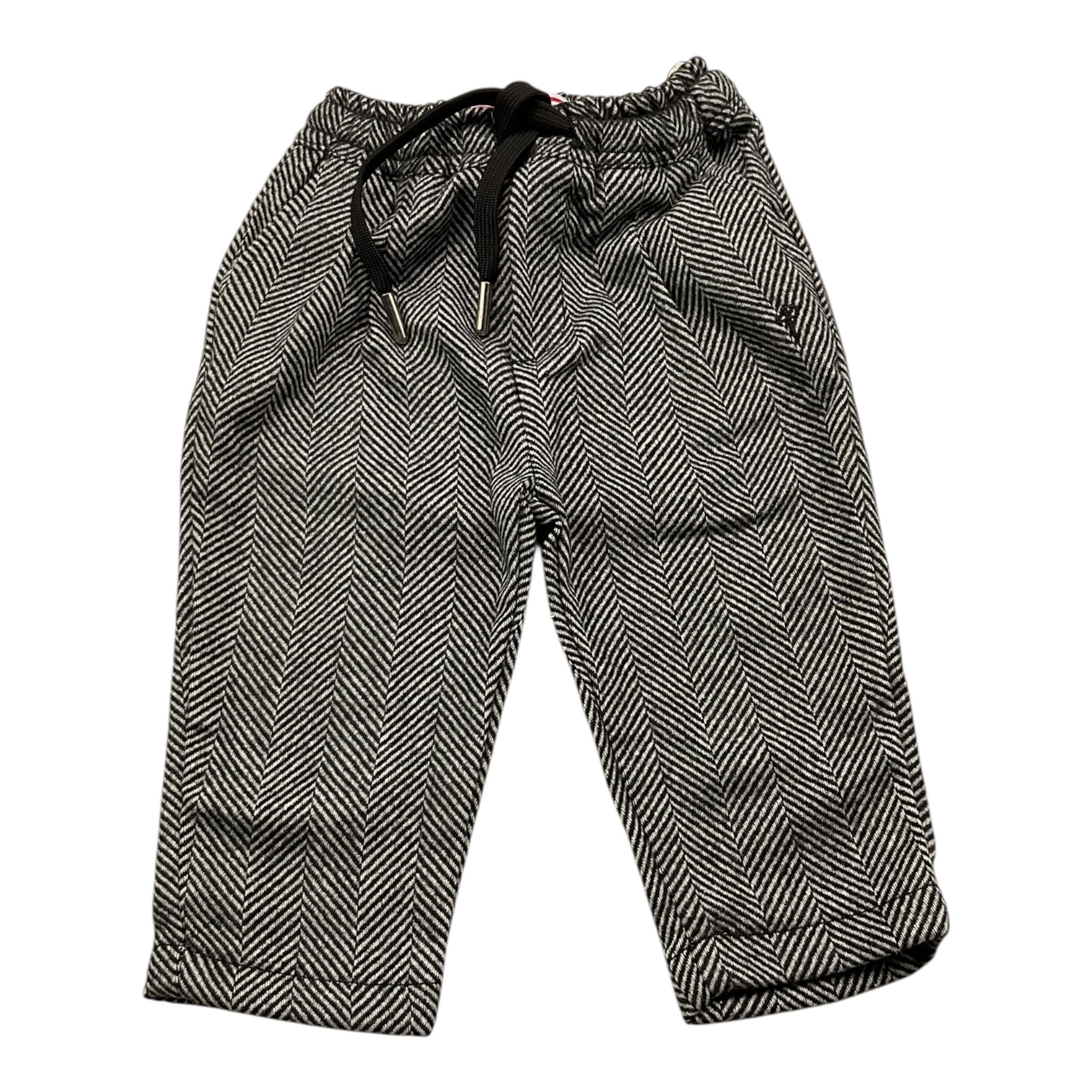 CESARE PACIOTTI pantalone tinta unita con microfantasia Nero per Neonato PTP5358BXX NERO CESARE PACIOTTI 