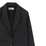 Patrizia Pepe Giacca tinta unita Modello Crop Nero per Bambina 7S0277XX NERO PATRIZIA PEPE 