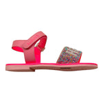 Billieblush Sandalo Tinta Unita con Brillantini per Bambina U20689 ROSA FLUO BillIEBLUSH 