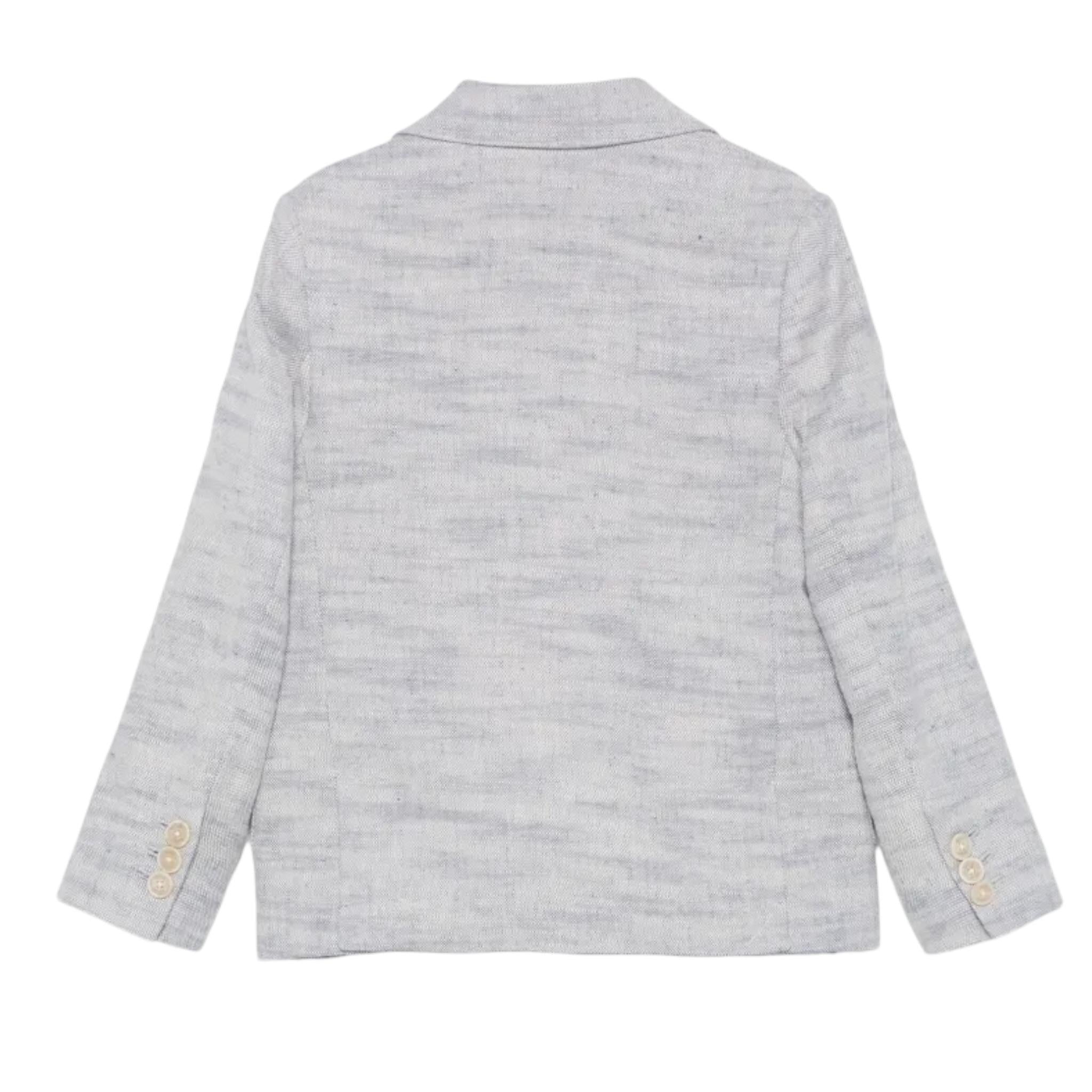 Eleventy Giacca Tinta Unita Doppiopetto per Bambino EW2P94 BLU ELEVENTY 