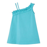 Mayoral Abito Tinta Unita con Stampa per Bambina 3937 AZZURRO MAYORAL 