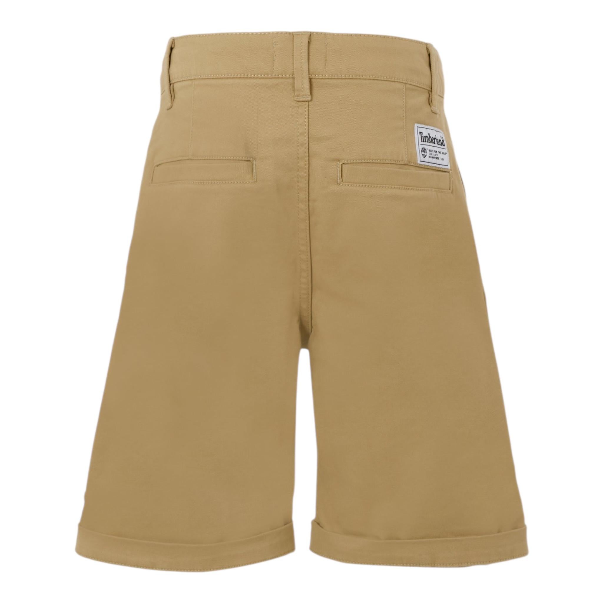 Timberland Bermuda Tinta Unita con Tasche America per Bambino T60453X BEIGE TIMBERLAND 