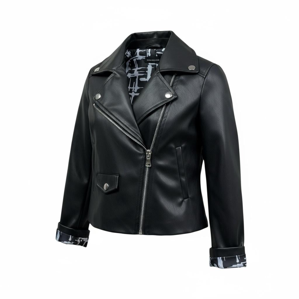 Daniele Alessandrini Giubbino In Ecopelle Tinta Unita per Neonato 1295O00208N NERO DANIELE ALESSANDRINI 