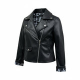 Daniele Alessandrini Giubbino In Ecopelle Tinta Unita per Neonato 1295O00208N NERO DANIELE ALESSANDRINI 