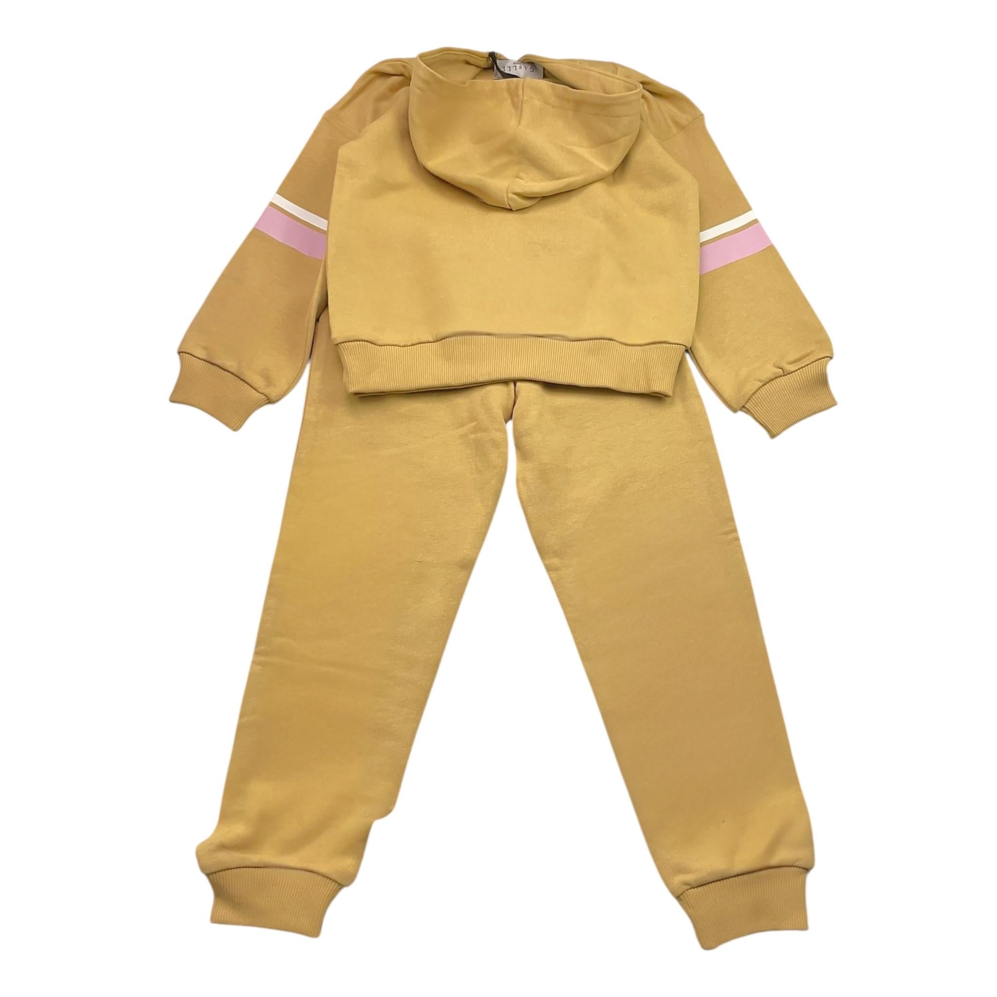 GAELLE completo 2 pezzi felpa-pantalone tinta unita Beige per Bambina 2741T00525XX BEIGE GAELLE 