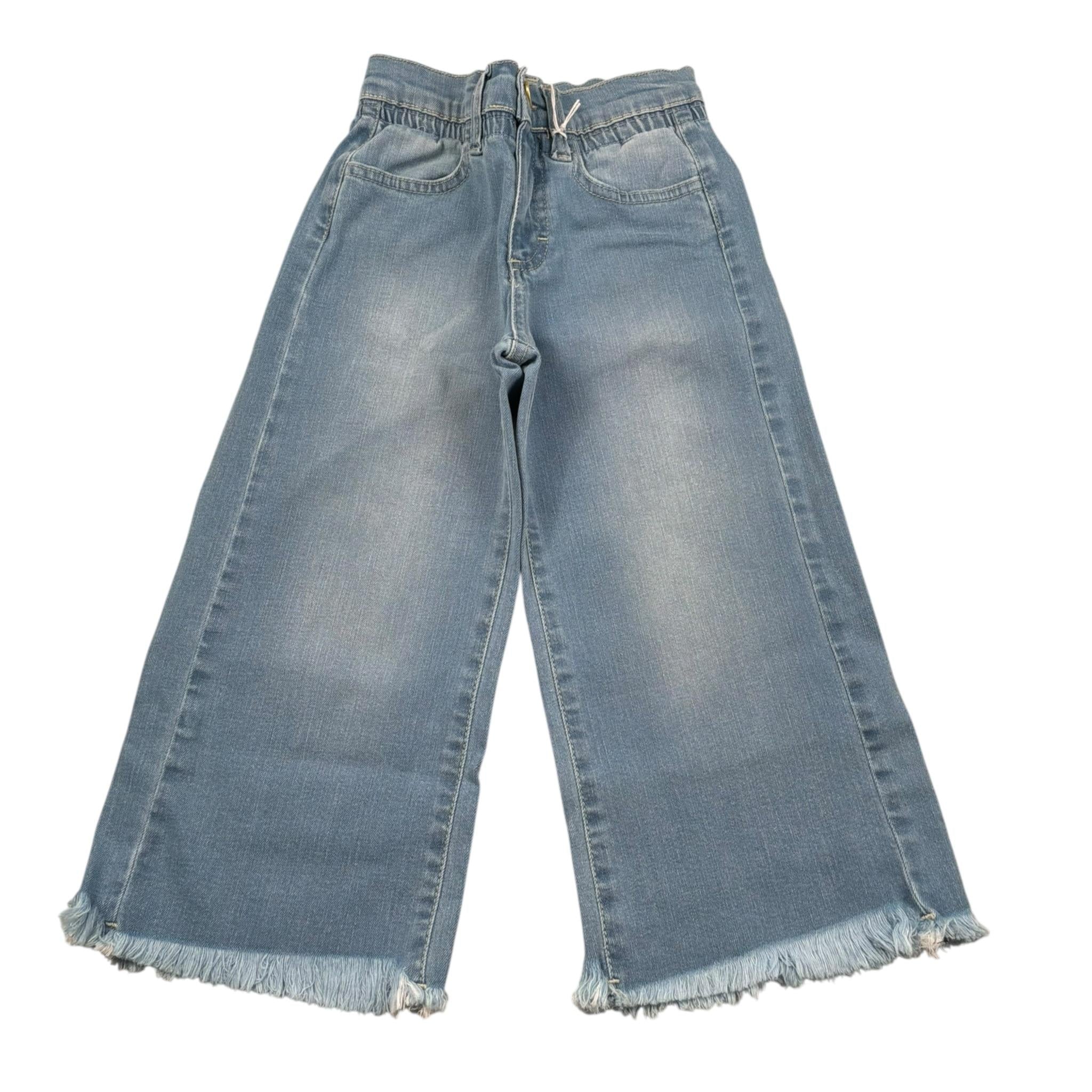 M+E' Jeans Tinta Unita Modello Palazzo per Neonata UE1701 AZZURRO M+E' 