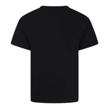 Diesel T-Shirt Girocollo Tinta Unita con Logo per Bambina J02022XX NERO DIESEL 