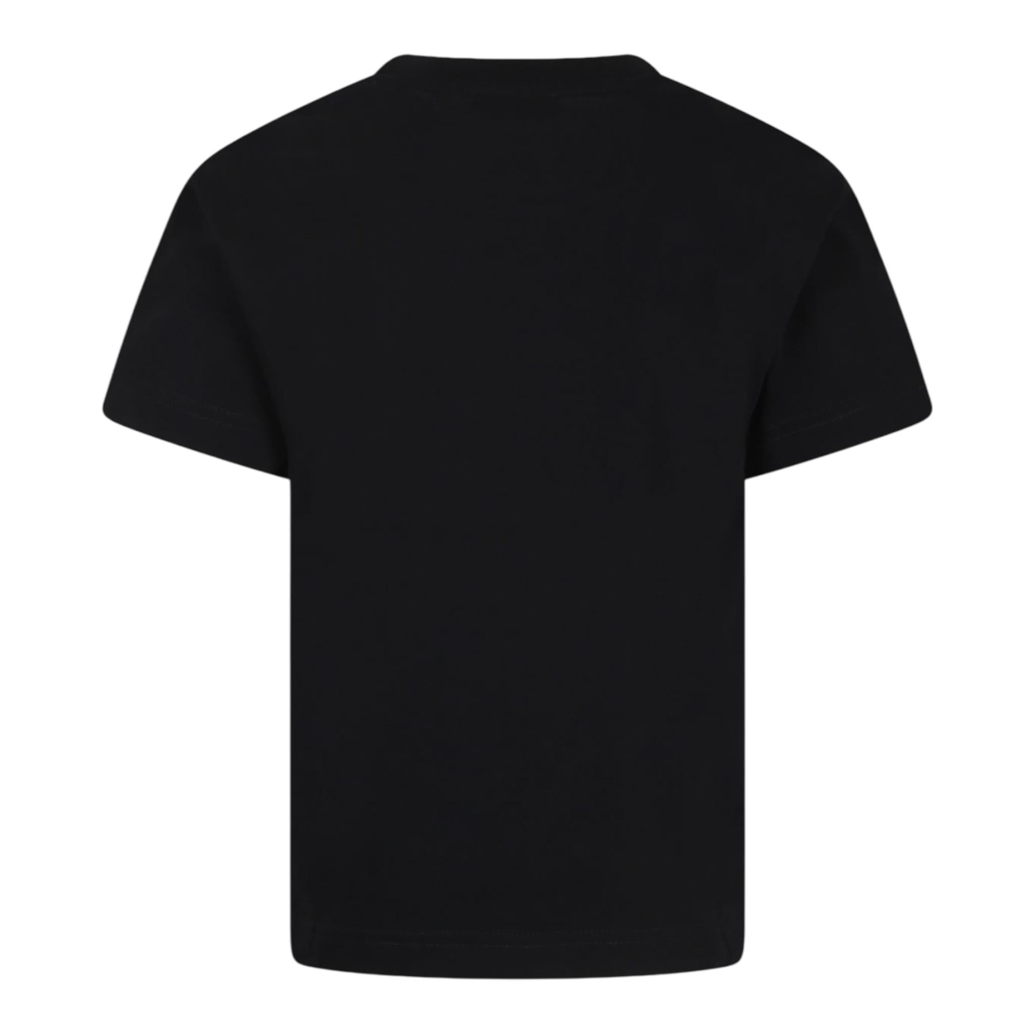 Diesel T-Shirt Girocollo Tinta Unita con Logo per Bambina J02022XX NERO DIESEL 