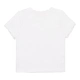 Diesel T-Shirt Girocollo Tinta Unita con Ricami per Neonata K00636N BIANCO DIESEL 