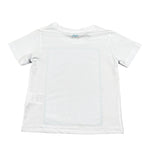 Move T-Shirt Tinta Unita Girocollo con Stampa per Bambino PRINTBIA BIANCO MOVE 