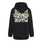 Blauer Felpa Tinta Unita con Stampa E Cappuccio per Neonato 25SBLKF08561 NERO BLAUER 